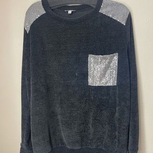 White Birch Pocket Sequin Shirt